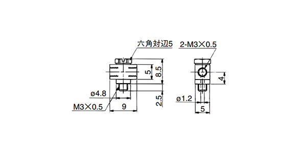 Universal Tee 10-M-3UT outline drawing 