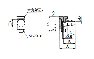 Barb Elbow For Polyurethane Tube, 10-M-5ALHU-3, -4, -6: related images