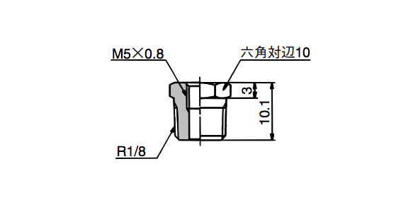 Bushing 10-MS-5B outline drawing 