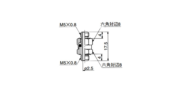 Universal Nipple 10-MS-5UN outline drawing 