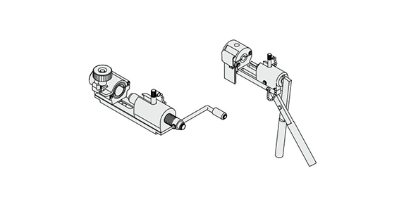 Using the dedicated tube connecting tool (example) 