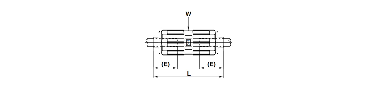 Space-Saving Fitting Union: LQ2U Dimensional Drawing 