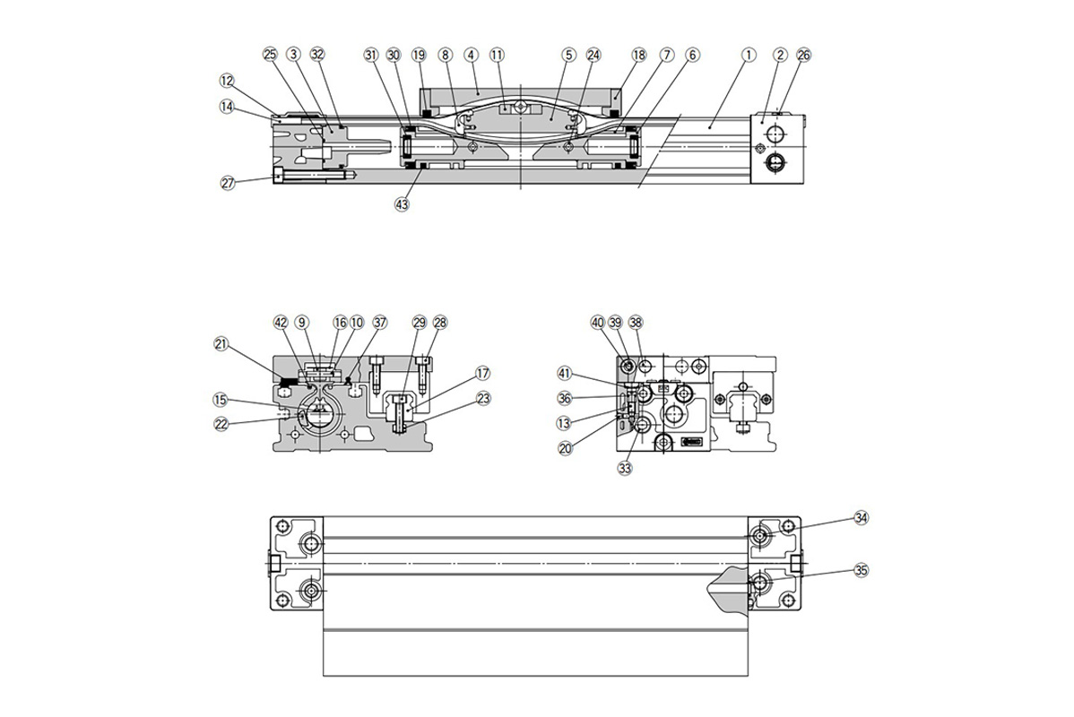 Standard type, structural drawing