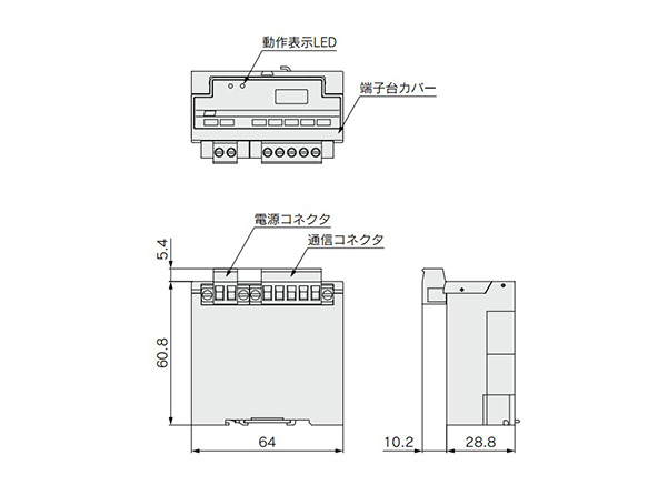 Bản vẽ chiều EX120-SDN1(-X26)