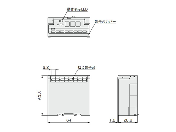 Bản vẽ chiều EX120-SMJ1, SCS□, SUH1