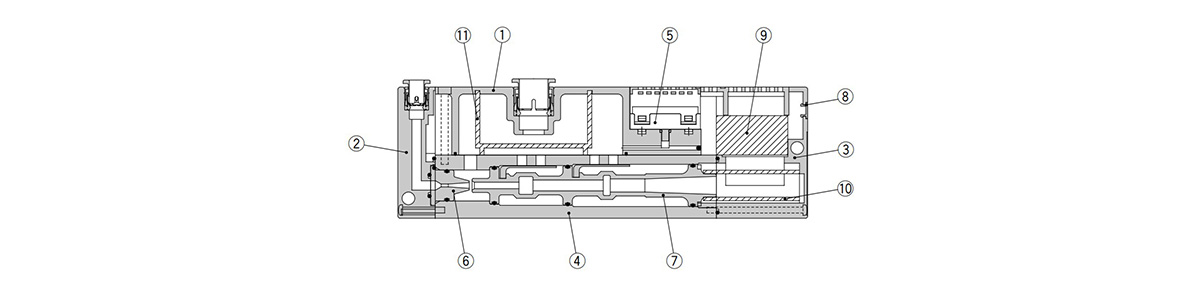 ZL112 Series (Without Valve) structural diagram