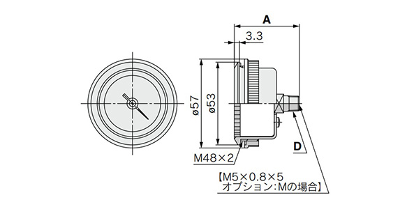 GZ46-□□-01 to 02 (M)-C and GZ46E-□□-01 to 02 (M) -C dimensional drawing