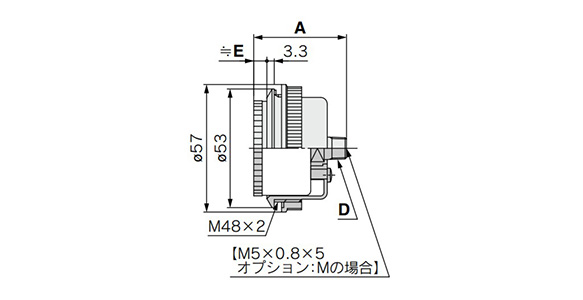 GZ46-□□-01 to 02 (M)-C1 and GZ46E-□□-01 to 02 (M)-C1 dimensional drawing