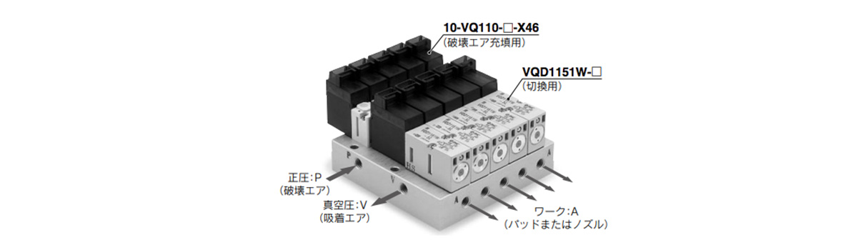 VQD1000-V Series external appearance and structure