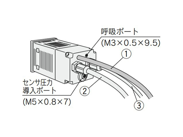 IC□□-0□□ (built-in sensor type) part descriptions