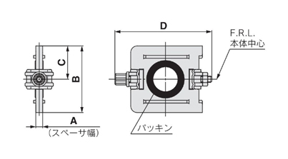 Air combination, AC series, attachment, spacer, drawing