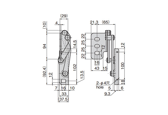 B-863-3 dimensional drawing