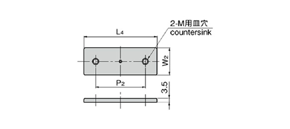 Plate dimensional drawing