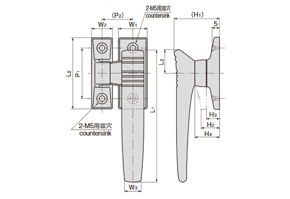 FA-1118-2, FA-1118-3 dimensional drawing