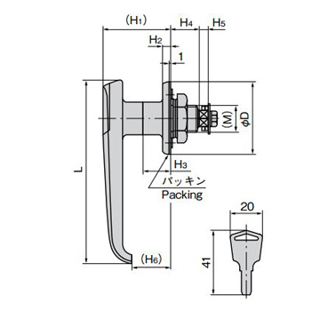 A-140 series dimensional drawing