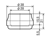 Drawing of CREFORM parts cap EF-1203