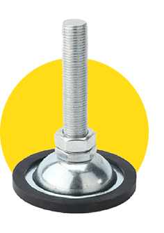 Chân tăng chỉnh đế cao su dẹt