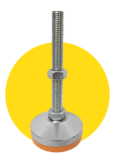 Chân tăng chỉnh đệm PVC vàng