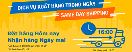 Dịch vụ Xuất hàng trong cùng ngày đặt hàng