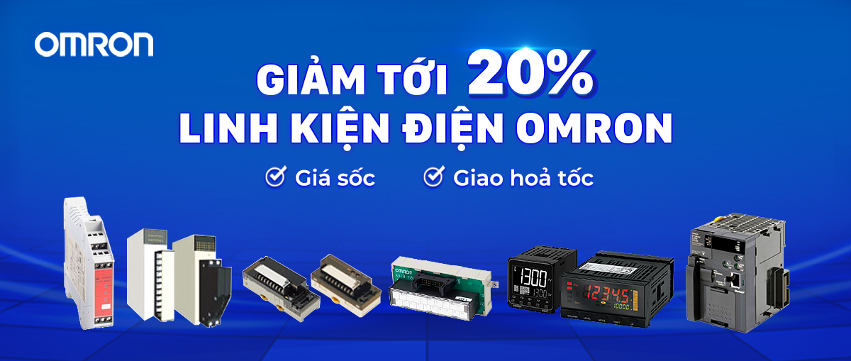 Giảm tới 20% linh kiện điện OMRON