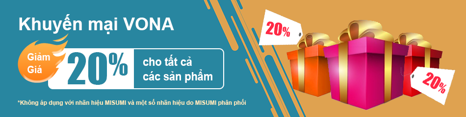 Khuyến mại Vona, giảm giá đến 20% cho tất cả các sản phẩm